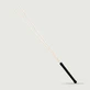 Double Bamboo Spanking Cane mit schwarzem Ledergriff - Schwarz