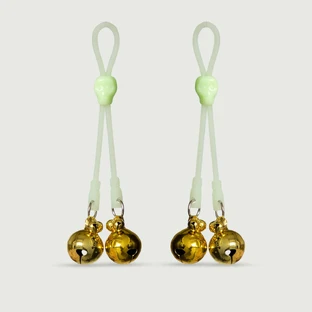 Pinzas Para Pezones Con Campanas - Oro