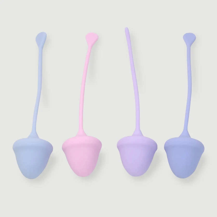 Sexopolis Wellness Kegel Exerciser Cherry Premium Silicone Kegel Balls Set - Purple