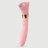 Double Pleasure Silicone Tongue & G-Spot Vibrator - Pink
