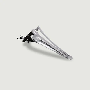 Speculum anal ecvestru uriaș 46 cm - argintiu