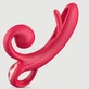 The Rabbit Flapping Silicone Rabbit Vibrator With Flexible Clitoral Stimulator - Red