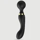 Aurelia Flexibele Premium Silicone 2 in 1 Massage Wand & G-Spot Stimulator - Zwart