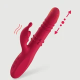 Sexopolis Anastasia Anastasia schiebende & rotierende Silikon Kaninchen Vibrator - Rot