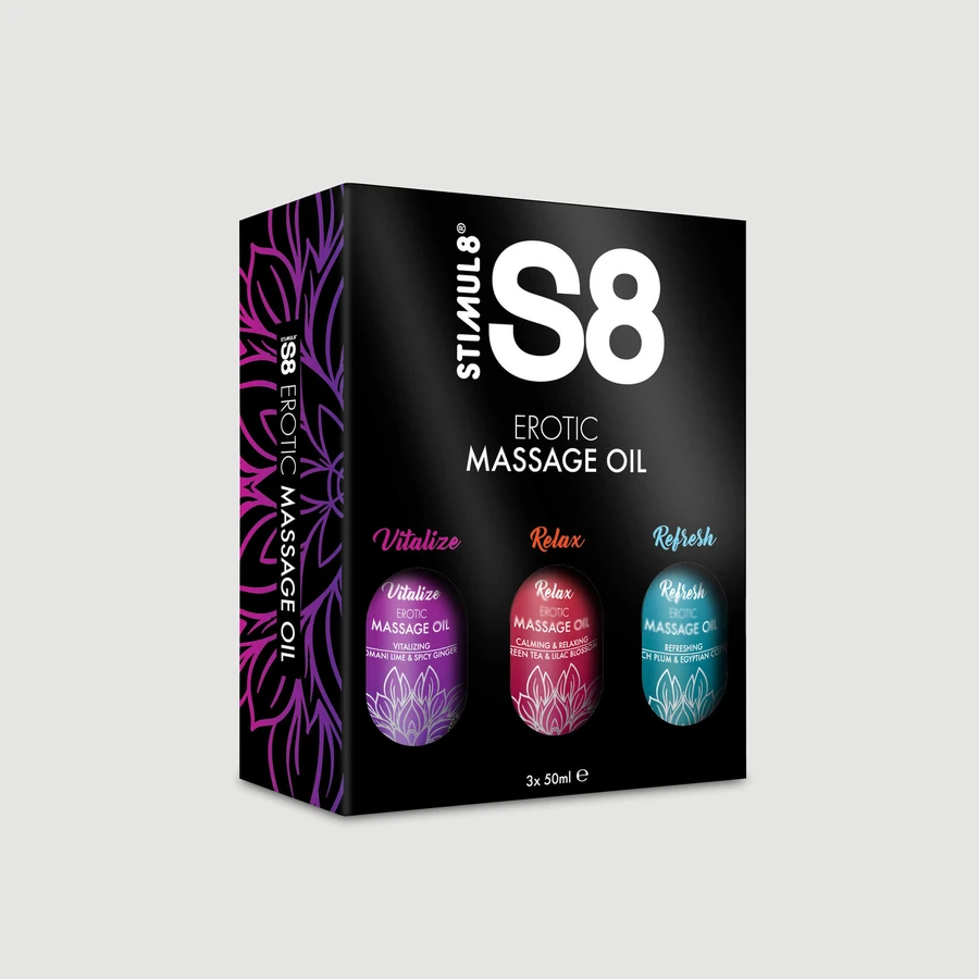 S8 Massageolie Doos 3 x 50 ml