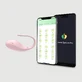 Vibrator din silicon controlat prin aplicație Naughty Dolphin - Roz