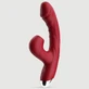 Suck Me Dry Silicone Gebogen Konijn Vibrator Met Clitorale Zuigkracht - Rood