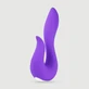 Vibratore in silicone Rabbit flessibile Premium The Swan - Viola