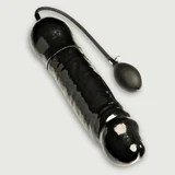 Aufblasbarer Riesenschwelldildo 33 cm x 7 cm - Schwarz