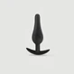 Anal Beginner's Classic Medium Silicone Butt Plug - Noir