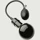 Ballon gonflable 11 x 7,5 cm - Noir