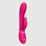 Tama Wave G-Punkt Stimulierende Silikon Kaninchen Vibrator - Rosa