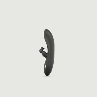Vibratore rabbit in silicone ad aspirazione clitoridea Divine - Nero