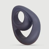 Inel flexibil pentru penis din silicon lichid Smiley - negru