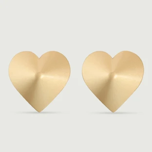 Sinnliche Nippelabdeckungen in Herzform - Golden