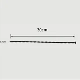 300 x 7 mm Silicone Urethraal Geluid - Zwart