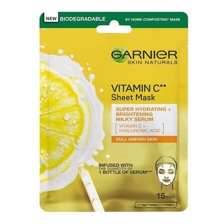 Skin Naturals Vitamin C Serum Maske, 28 g, Garnier