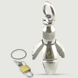 Anaal Kuisheidsslot Butt Plug 11 x 6 cm - Zilver