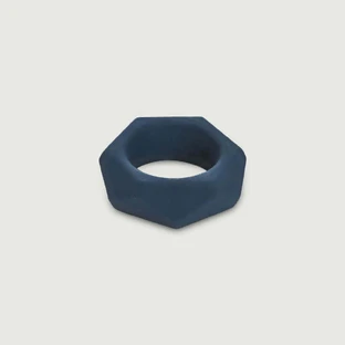 Inel pentru penis din silicon în formă de diamant - gri