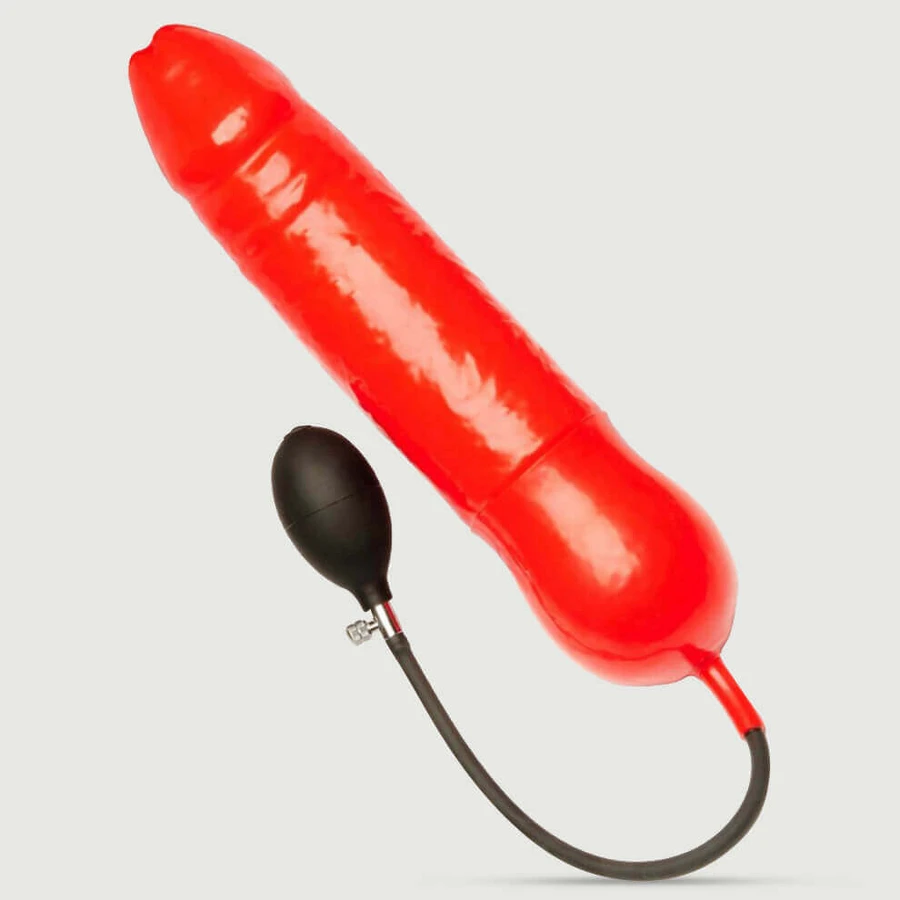 Dildo gonfiabile enorme 30 x 7 cm - Rosso