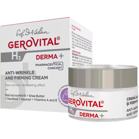 Gerovital H3 Derma+ Crema antiarrugas y reafirmante, 50 ml