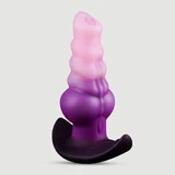 Mittelgroßer Hunde-Dildo Silikon Butt Plug 18,5 x 3,6 cm - Pink