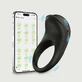 Anillo de silicona para el pene Dolphin App Based - Negro