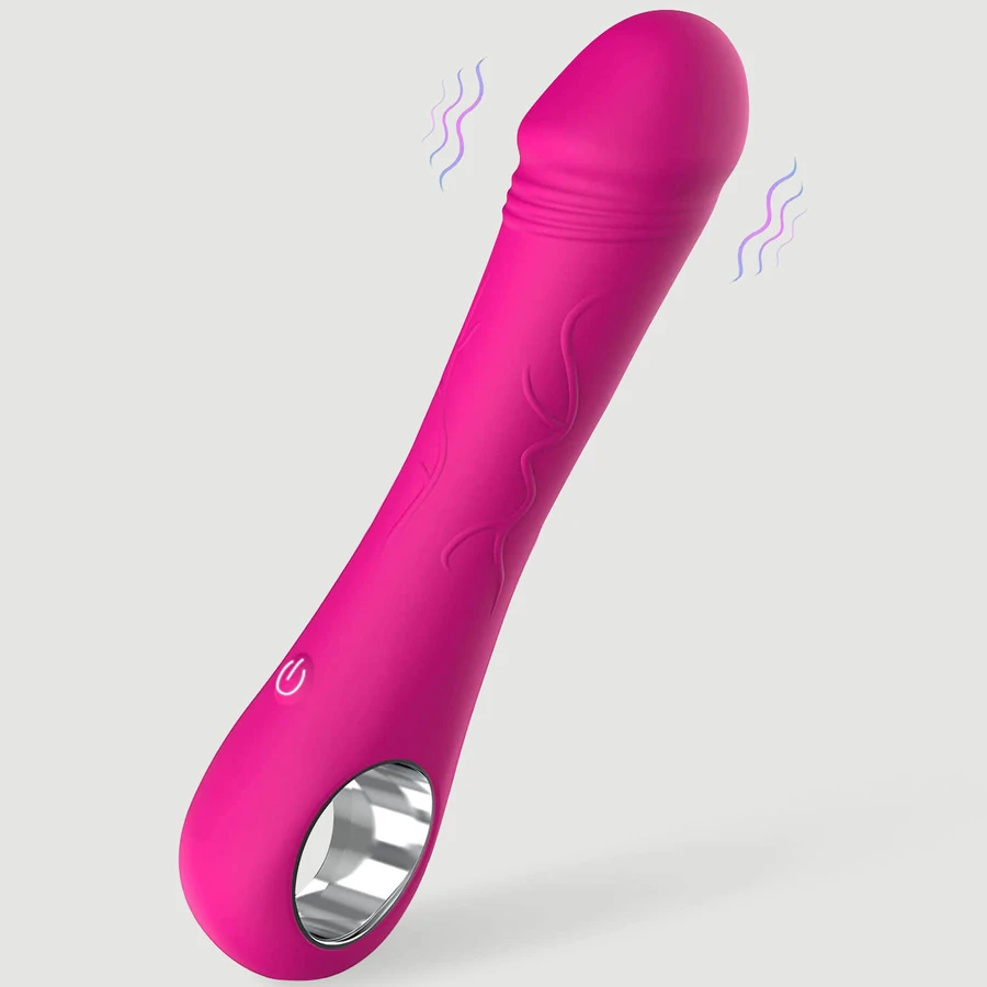 Alastor Realistische Gladde Siliconen Vibrator met Handvat - Roze