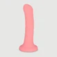 Leon 18 cm Smooth Curved Classic Silikon Dildo mit Saugnapf - Pink