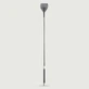 Cropón de cuero con punta ancha 71 cm - Negro