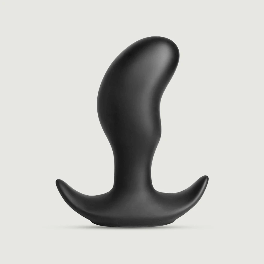 Anal Collection Butt Rocker Butt Plug medio curvo in silicone - Nero