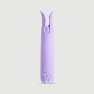 Clitty Mini Vibrador de Silicona Líquida - Morado