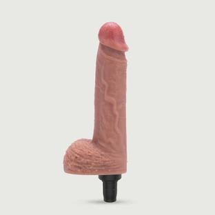 Vibratore realistico in silicone riscaldante per macchine del sesso Sexopolis 22 cm - Carne
