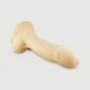 The Dicky Way Consolador grande de silicona platino con bolas 25,40 cm - Carne