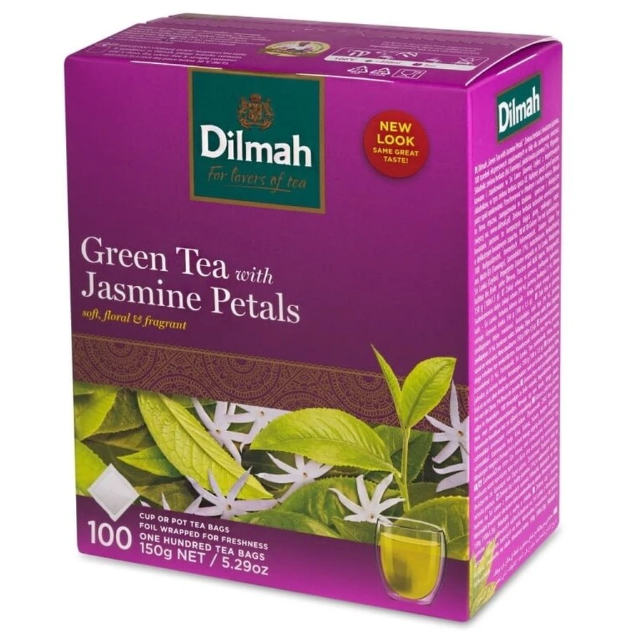 Dilmah Groene Thee Jasmijn 100 zakjes