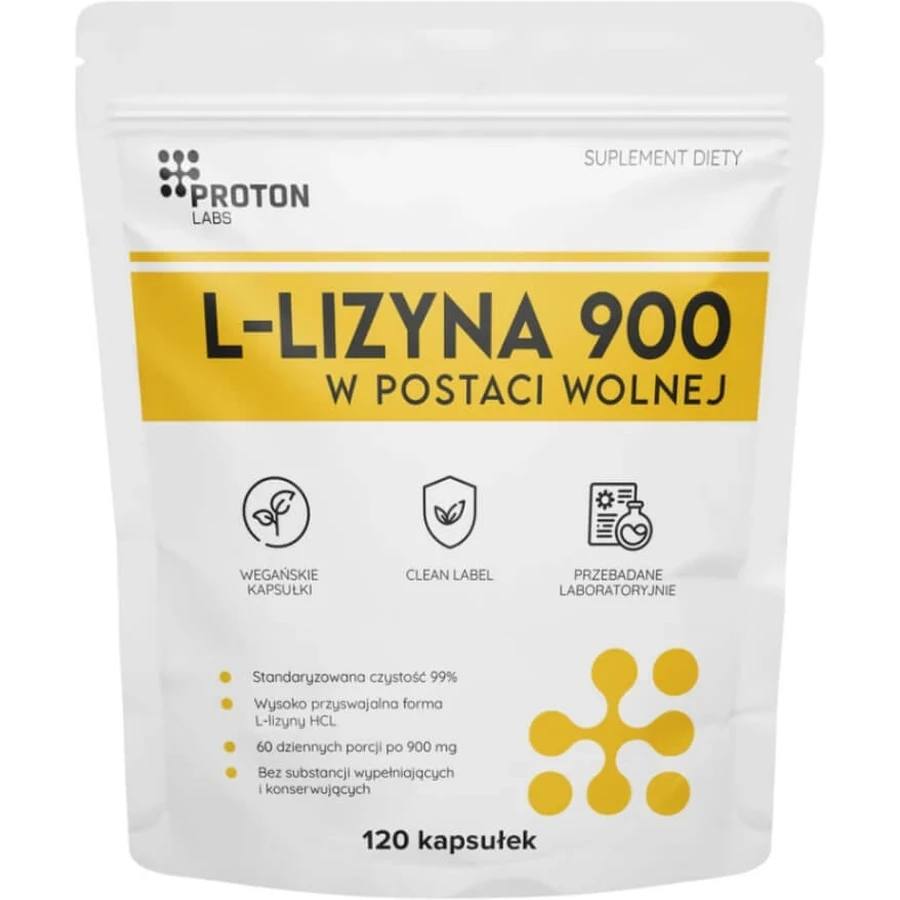 Proton Labs Lysine HCL 120 capsules