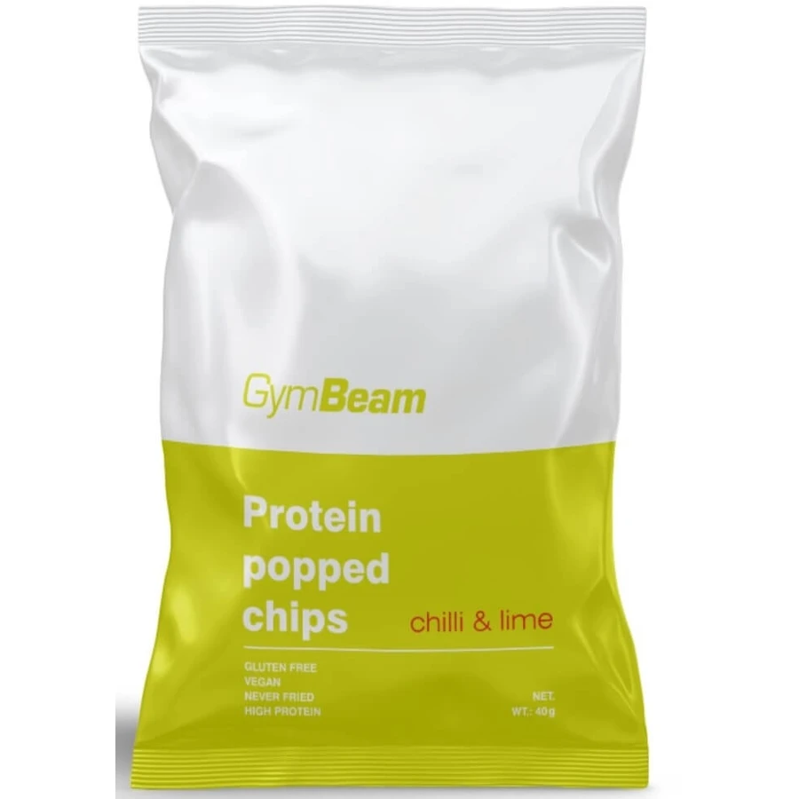 GymBeam Eiwitchips, chilipeper en limoen, 40g