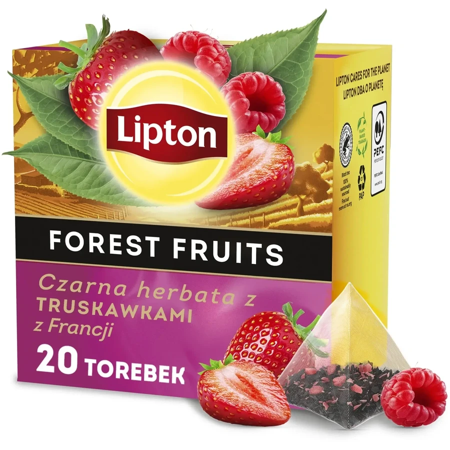 Lipton ceai negru expres cu căpșuni din Franța 20 ...