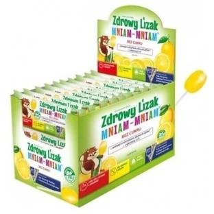 Lollipop sănătos Yummy Yummy aromă lămâie lacrimă 40 buc
