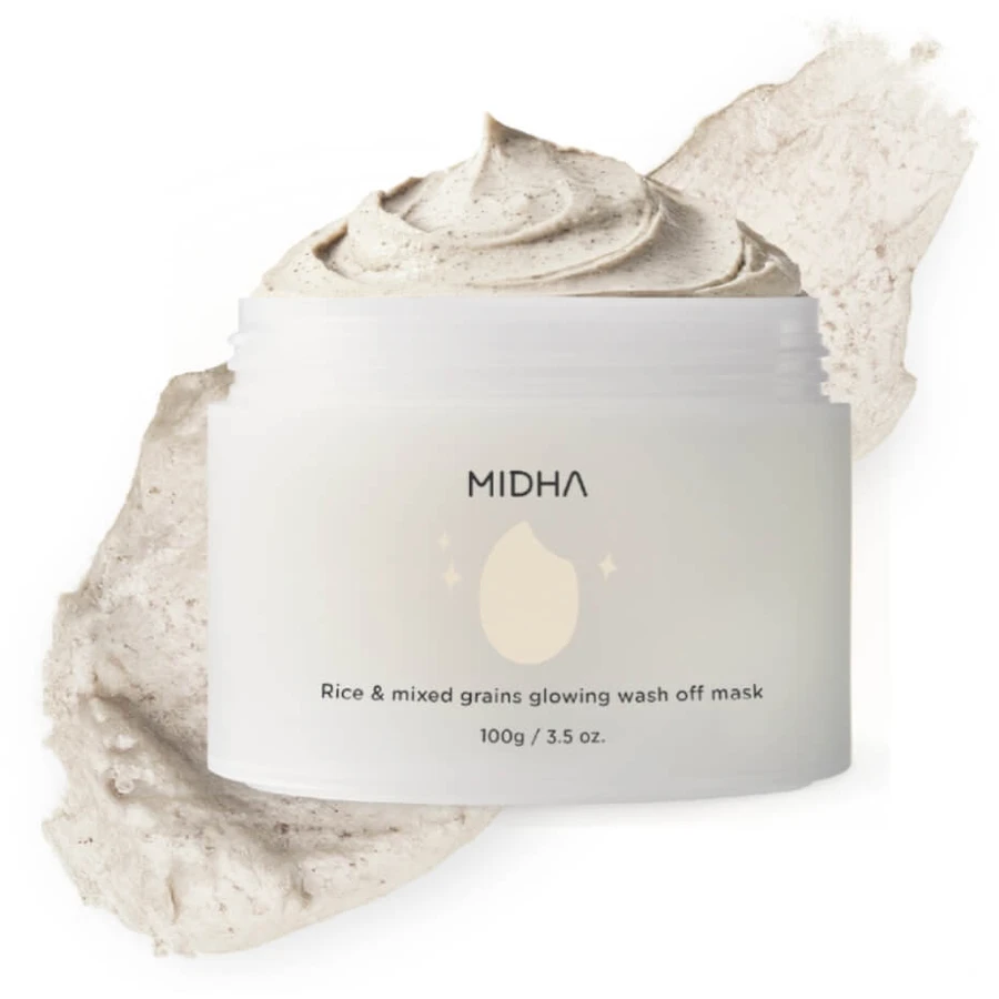 MIDHA Rice & Mixed Grains Glowing Mask masque de lavage avec ...