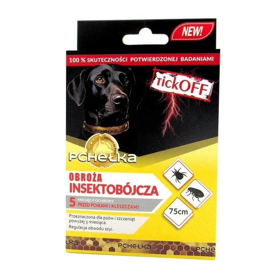 Tick Off Flea Insecticidal Collar for Dogs 75 cm 1 piece.