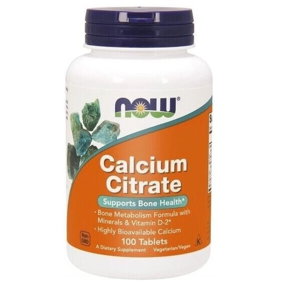 NOW FOODS Cytrynian wapnia 100 tabletek: ceny i cechy