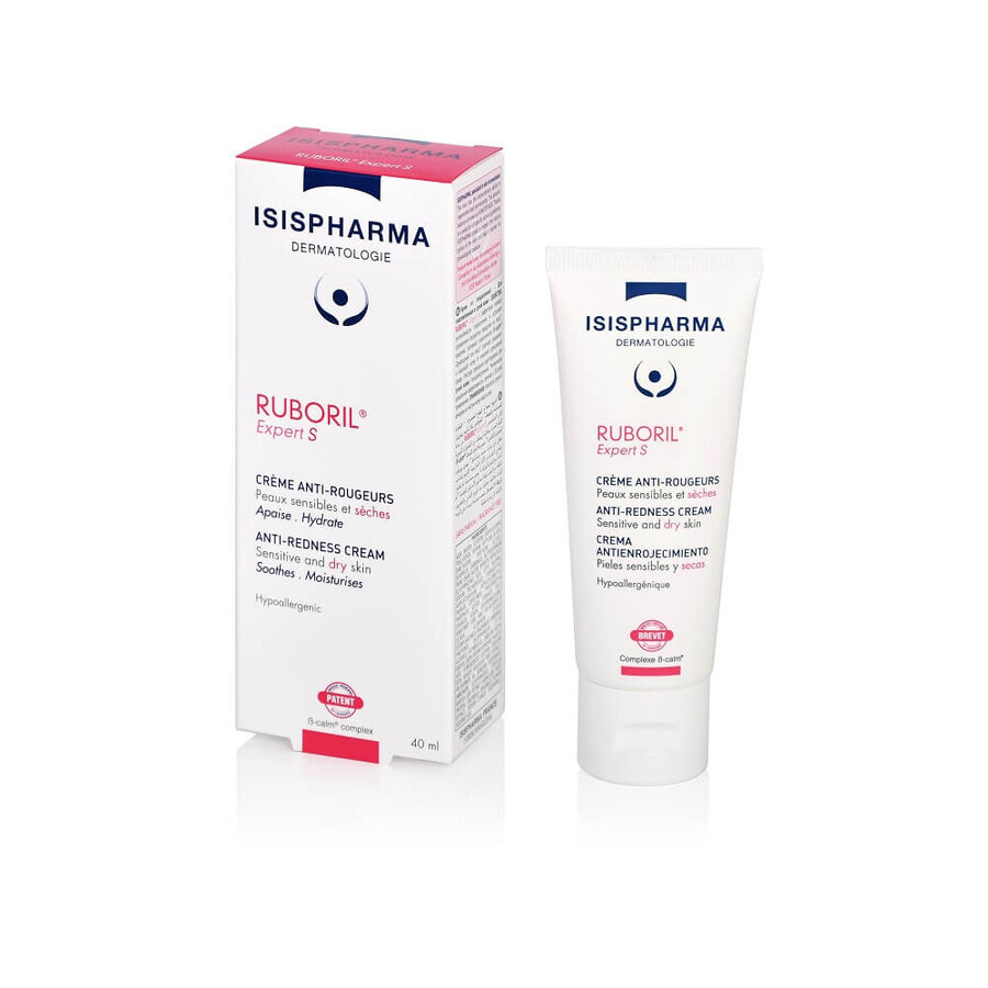 IsisPharma Ruboril Crema antiroseata expert S, 40 ml