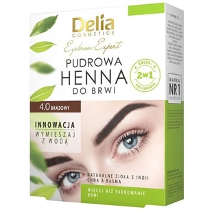 DELIA Pudră pentru sprâncene henna 4.0 Brown 4 g