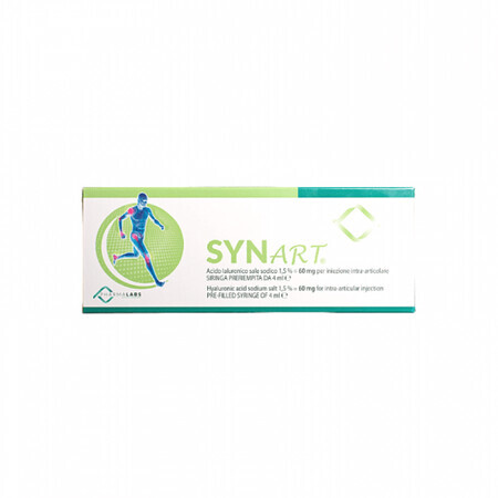 Synart, 60mg/4ml Hyaluronsäure Injektionslösung zur Infiltration, 1 Fertigspritze, Pharma Labs