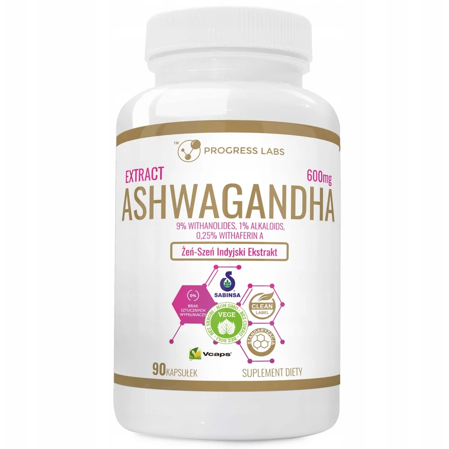 Progress Labs Ashwagandha-extract 600 mg 90 capsules
