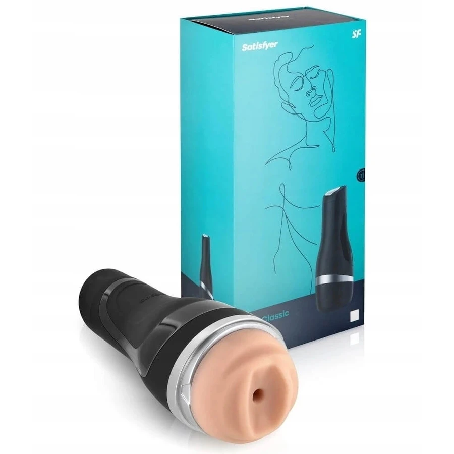 Satisfyer Masturbador MEN CLASSIC Negro 1 pieza.