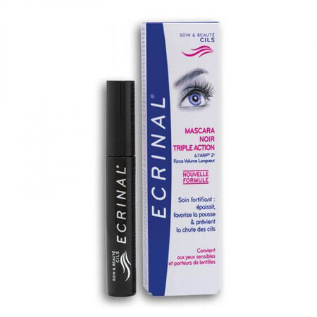 Mascara Triple Action Ecrinal ANP2+ Negru, 7,4 ml, Asepta