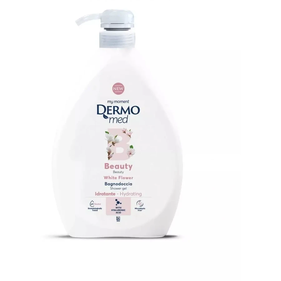 DERMOMED White Flower Gel de duș 1000 ml cu pompă