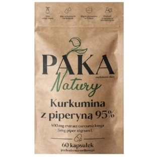 PAKA Curcumin cu piperina 98% 60 capsule (Data expirării ...